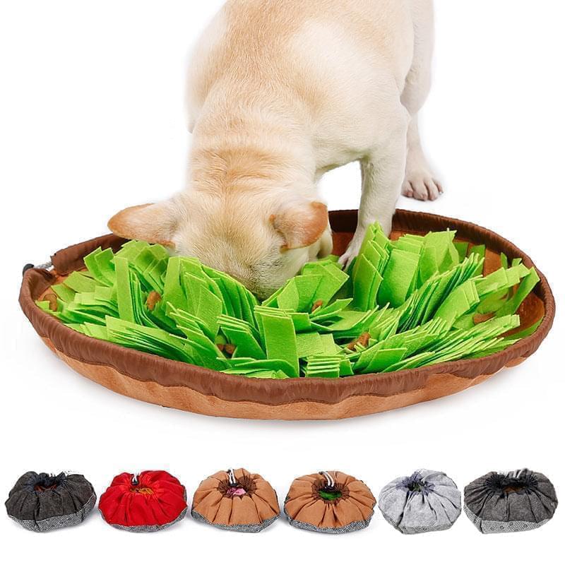 Set of 2 Snuffle Gray Mats for Dogs | Nosework Feeding Mat and Puzzle Toys
