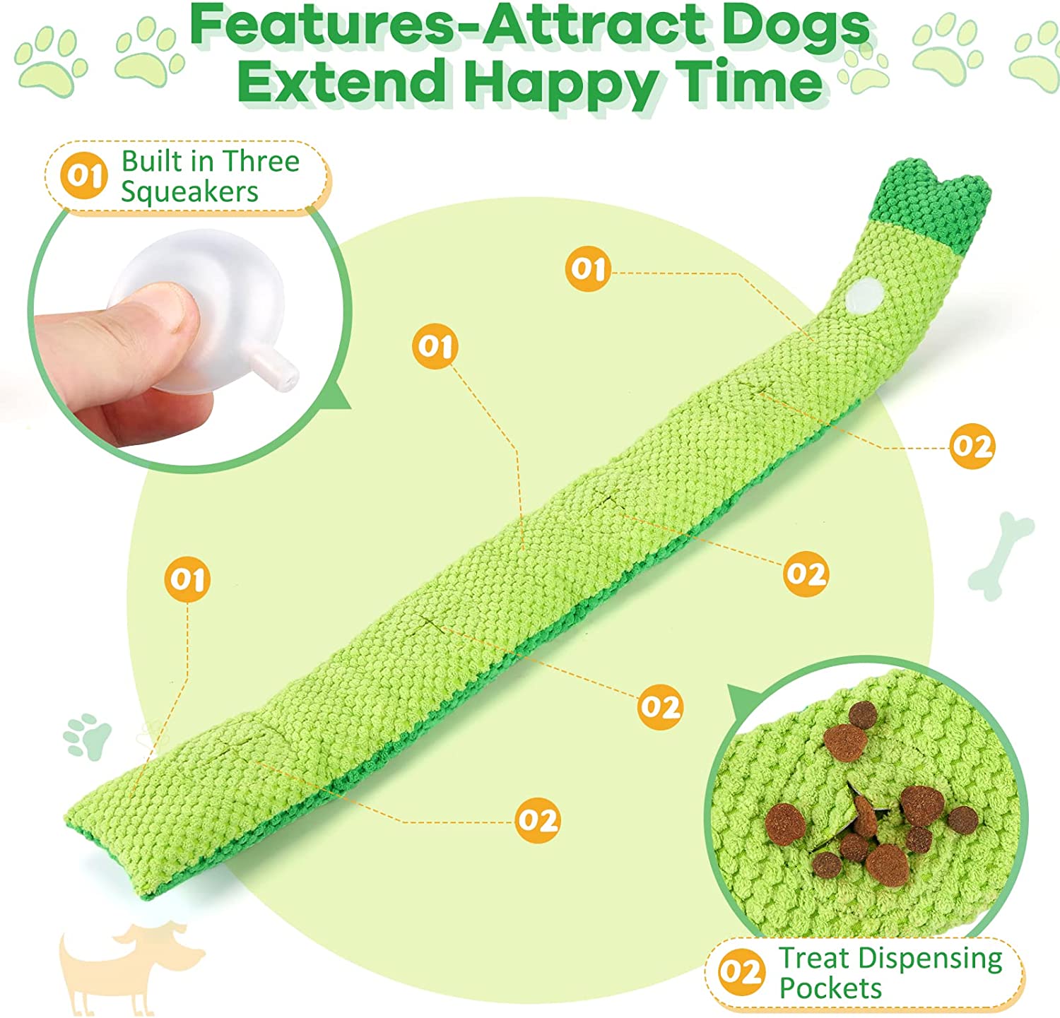 Squeaky Snuffle Stick - The Fun Puzzle Toy
