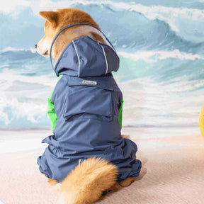 Dog Camouflage Raincoat Reflective Full Coverage