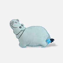 Suede Hippo Dog Chew Toy