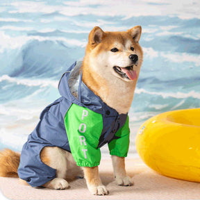 Reflective Full Coverage Dog Printed Raincoat